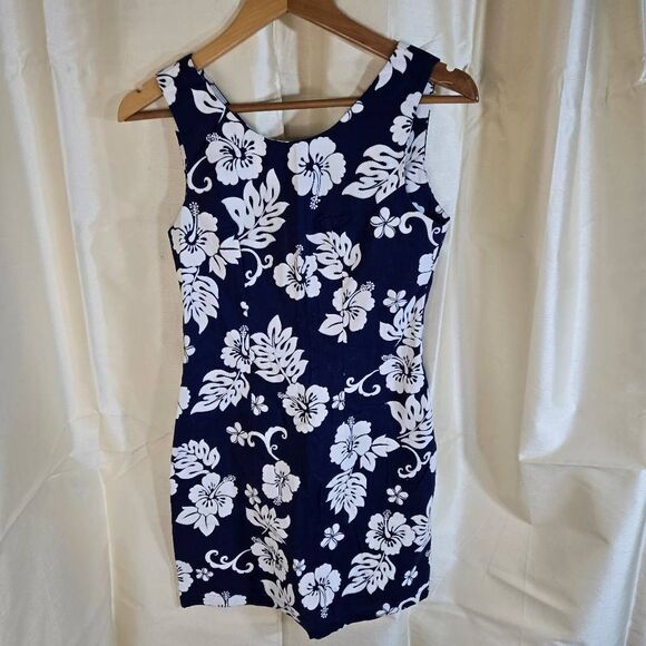 No Brand Dresses & Skirts - Aloha Republic made in Hawaii USA size small hawaain dress blue white hibiscus